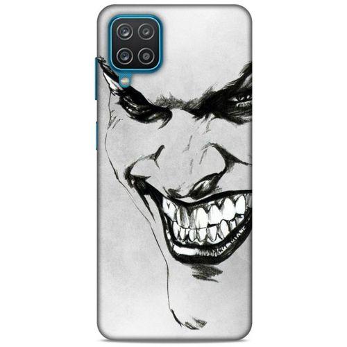 Samsung Galaxy A12 Uyumlu Kılıf Joker (8) Baskılı Kılıf Beyaz