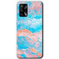 MRCİLETİSİM Oppo A54 Kılıf Baskılı Kapak - Bubbles 1 + 5D Tam Kaplayan Cam