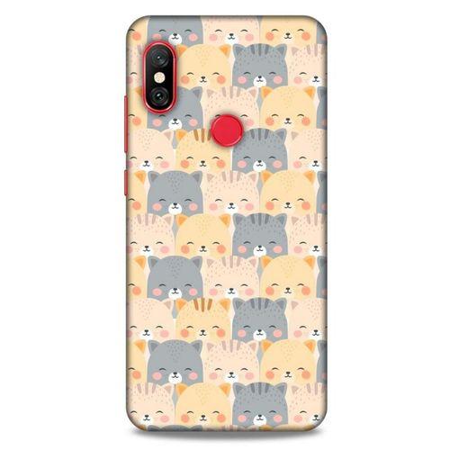 Lopard Xiaomi Mi A2 Lite Uyumlu Kılıf Kediler (23) Ultra Koruma Kılıfı Gülen Kedi