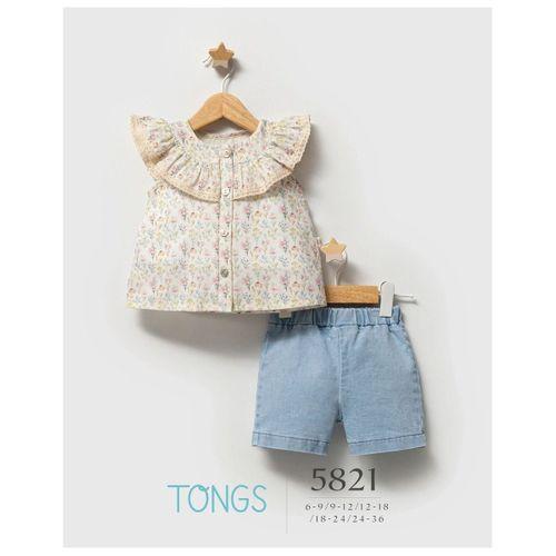 Tongs Baby Tongs Jeans Universe İkili Takım 5821 Mavi