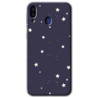Samsung Galaxy M20 HD Baskılı Kılıf + 9D Tam Ekran Koruyucu - Gökyüzü Yıldız