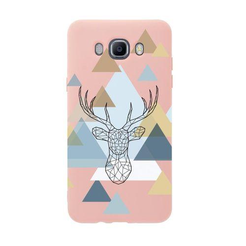 Samsung J7 2016 Polygon Deer Premium Silikonlu Telefon Kılıfı