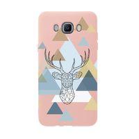 Samsung J7 2016 Polygon Deer Premium Silikonlu Telefon Kılıfı