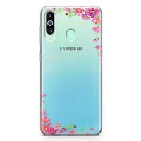 Samsung Galaxy A60 Kılıf Akdeniz Çiçekleri Arka Kapak Koruma Desenli Full Koruyucu