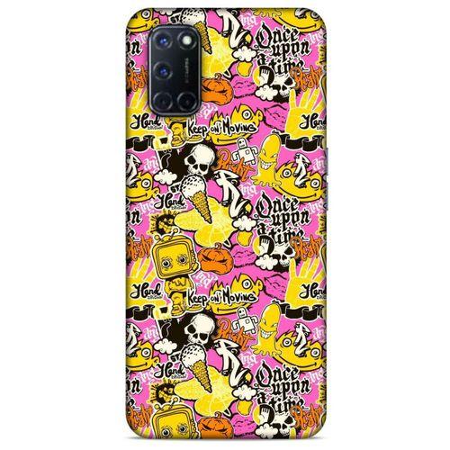 Graffitix (40) Desenli Silikon Kapak Oppo A52 Kılıf