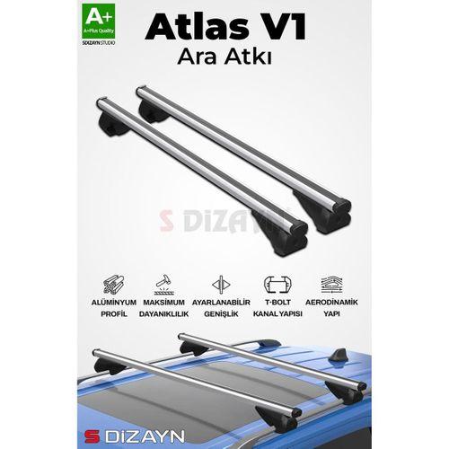 S-Dizayn Mitsubishi Airtrek S-Bar Atlas V1 Ara Atkı Tavan Taşıyıcı Barı Gri 130 Cm 2001-2008 A+ Kalite