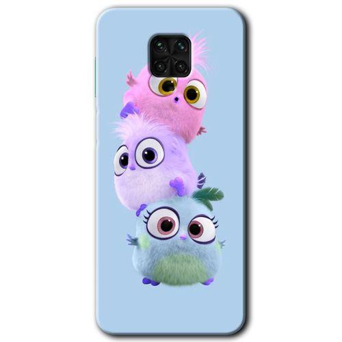MRCİLETİSİM Xiaomi Redmi Note 9 Pro Kılıf Baskılı Kapak - Puffy + 5D Tam Kaplayan Cam