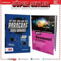 Aydın AYT Geometri ve AKM Paragraf Soru Bankası Seti 2 Kitap