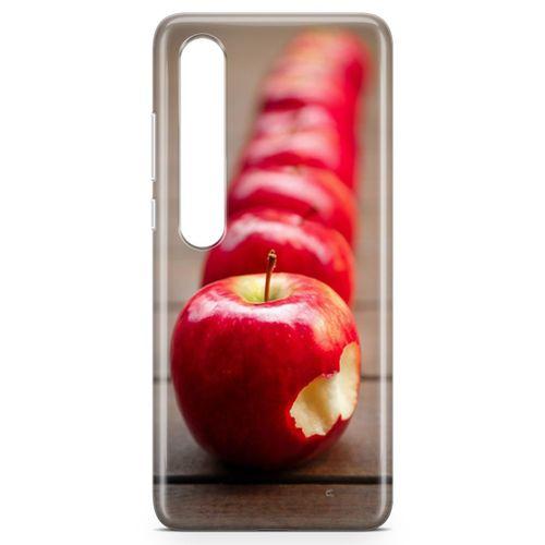 Xiaomi Mi 10 Kılıf Isırılmış Elma Arka Kapak Koruma Desenli Full Koruyucu