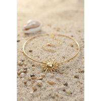 Güneş Model Gold Renk Choker Kadın Kolye