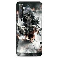 Realme XT Uyumlu Kılıf Motorsiklet (22) Tam Koruma Kılıfı İskelet