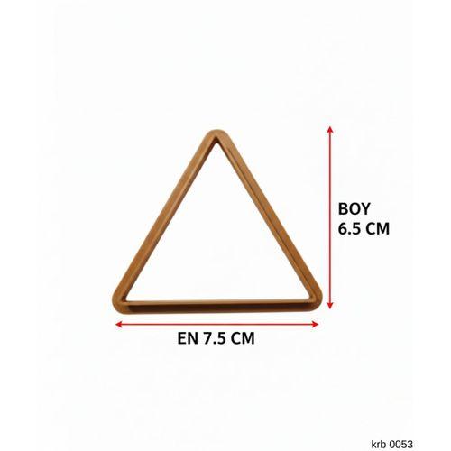 Üçgen Figürlü Kurabiye Kalıbı ve Hamur Kesici – Şeker Hamuru ve Oyun Hamuru İçin Tek Parça Kalıp