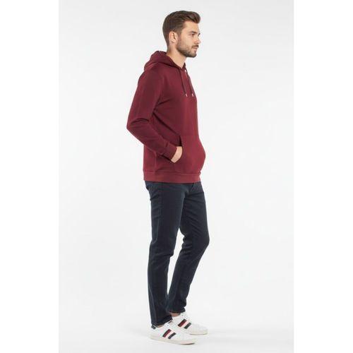 Süperlife Kapşonlu Uzun Kollu Baskılı Dar Kalıp İnce Erkek Sweatshirt SPR 2019K61