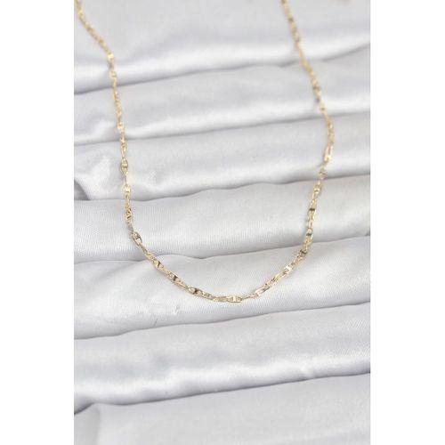 CM 14K Gold Renk Gemici Zincir Model 60 cm Kadın Kolye