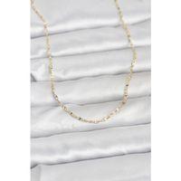 CM 14K Gold Renk Gemici Zincir Model 60 cm Kadın Kolye