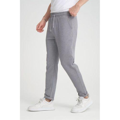 Premium Oxford Örme Regular Fit  Duble Paça Erkek Pantolon- Gri