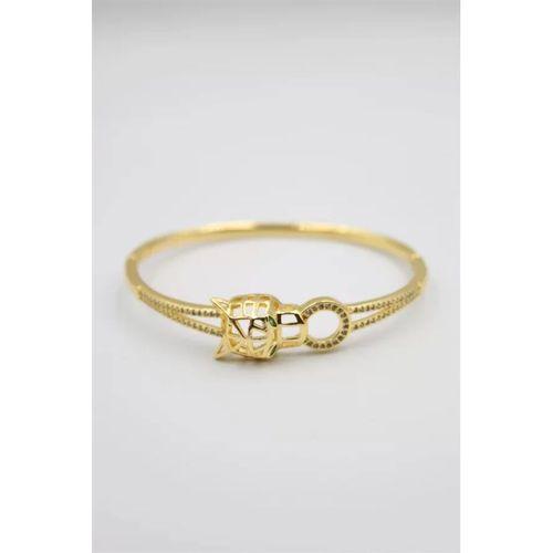 Taşlı Vip Bilezik - Altın