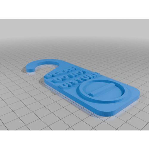 Rahatsız Etmeyin DND Kapı Tabelası (Bu ürün Sadece Plastik parçadır - Almadan Önce Soru Sorabilirsiniz)