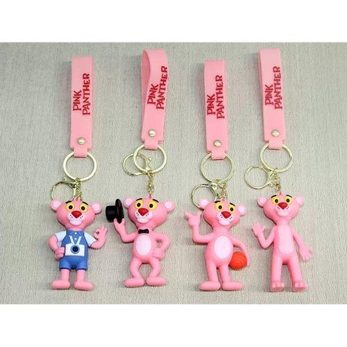 Pembe Panter Silikon Anahtarlık Alk4271