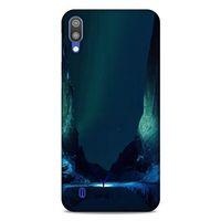 Lopard Samsung Galaxy M10 Uyumlu Kılıf Gece'S (13) Silikon Kap Yeşil