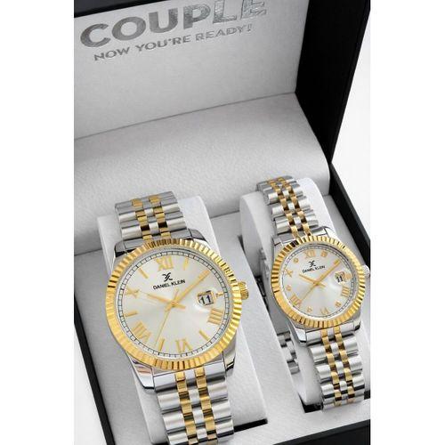 Daniel Klein Çiftlere Ve Sevgililere Özel 5 Atm 2 Yıl Garantili Bay Ve Bayan Çift Saati CF.00M4