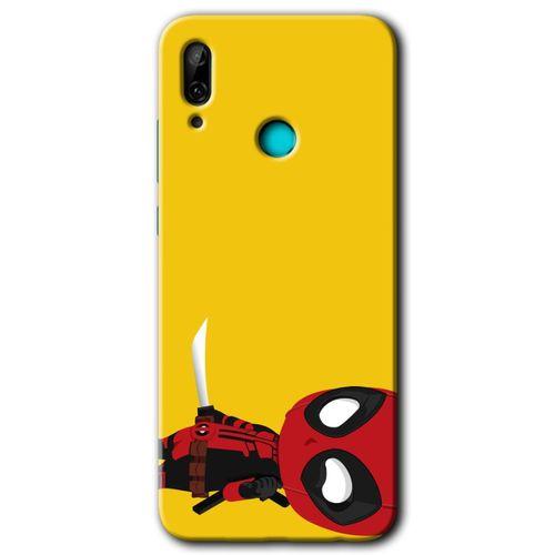 MRCİLETİSİM Huawei P smart 2019 Kılıf Baskılı Kapak - DeadPool 6 +Tam Ekran Koruyucu