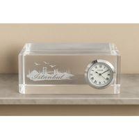 İstanbul Tasarımlı Kristal Saatli Biblo