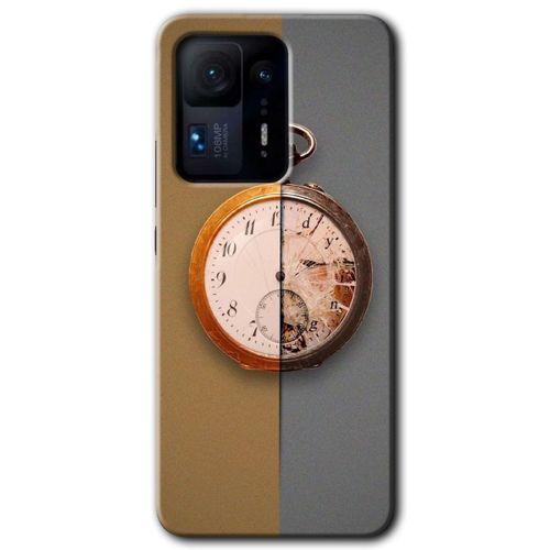 Xiaomi Mi Mix 4 Kılıf HD Desen Baskılı Arka Kapak+Temperli Cam - Clocks Artwork