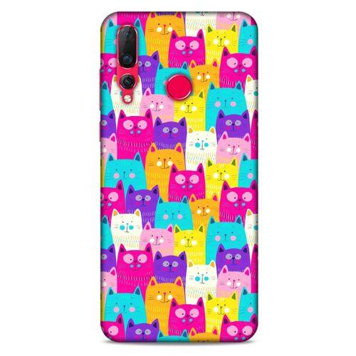Lopard Huawei P Smart Z Uyumlu Kılıf Kediler (34) Slim Armor Kılıf Rengarenk