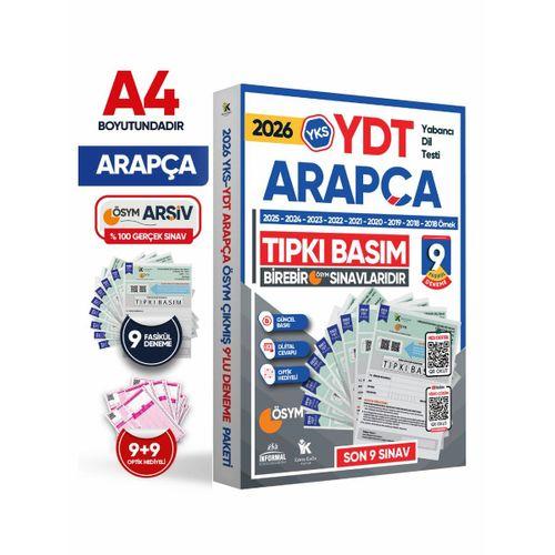 2026 YKS YDT ARAPÇA ÖSYM Çıkmış Soru Tıpkı Basım Deneme Paketi 9lu Türkiye Geneli