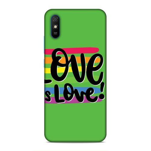 Xiaomi Redmi 9a Kılıf Lgbt Love İs Love Yesil Arka Kapak Silikon Koruma Full Koruyucu