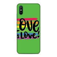 Xiaomi Redmi 9a Kılıf Lgbt Love İs Love Yesil Arka Kapak Silikon Koruma Full Koruyucu