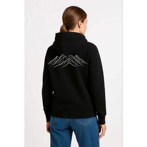 Nihilist Penguen Özel Tasarım Oversize Kapüşonlu Sweatshirt - Siyah