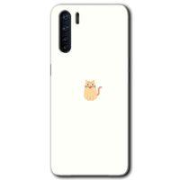 Oppo A91 Kılıf HD Baskılı Desen + Hayalet Cam Yandan Görünmez