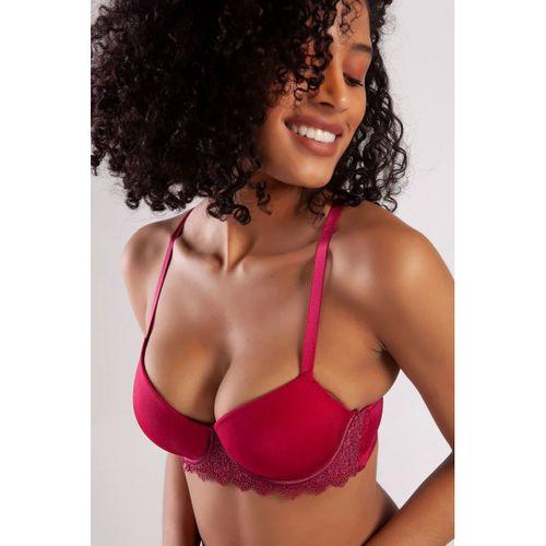 Garland Big Size Plunge Bra, Şarap Rengi Konforlu Ve Şık Sütyen