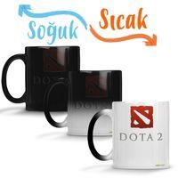 Dota 2 Logo Sihirli Kupa Bardak Porselen