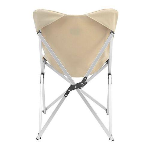 Kamp Ayısı® Alüminyum Katlanabilir Kamp Sandalyesi – Askılı Omuz Çantalı, Oxford Kumaş, Krem
