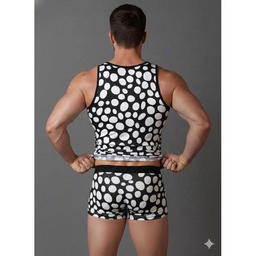 Erkek Desenli Tank Top Boxer Takımı