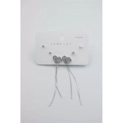 Çoklu Set Küpe - Gümüş