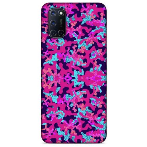 Oppo A92 Uyumlu Kılıf Pembe Delisi (33) Hybrid Kılıf Kamuflaj