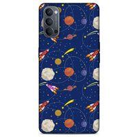 Oppo Reno 4 Uyumlu Kılıf Mavi Delisi (24) Darbe Emici Kılıf Tesla