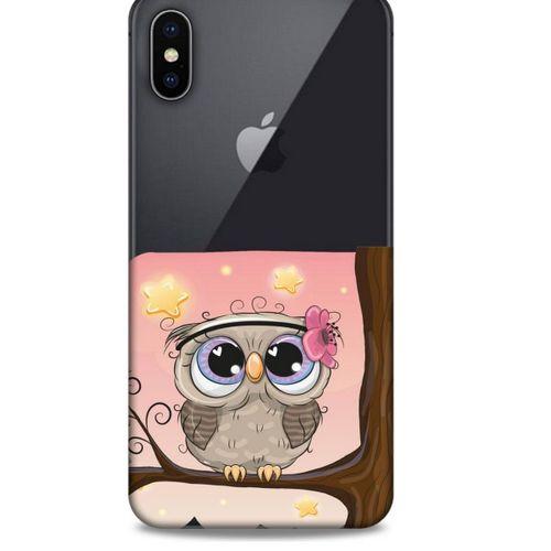 Zoologix (70) Apple iPhone XS Max Şeffaf Kılıf Silikon Desenli