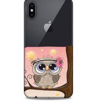 Zoologix (70) Apple iPhone XS Max Şeffaf Kılıf Silikon Desenli