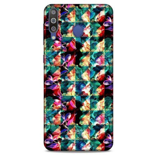 Samsung Galaxy M30 Kılıf Kelebek Etkisi (17) Tasarım Kılıf Turkuaz Yeşil