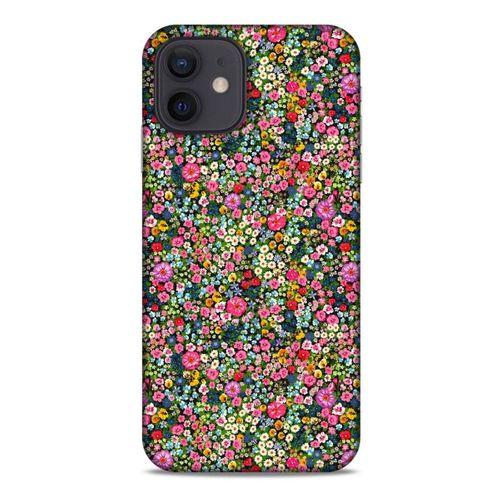 Lopard Apple iPhone 12 Uyumlu Kılıf Bahar (49) Ultra Silikon Kılıf Bol Çiçekli