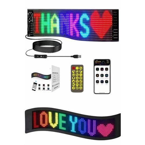 Matrix Led Cama Yapışan Telefon Kontrollü Panel Dijital Ekran Kumandalı