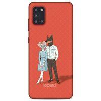 Samsung Galaxy A31 Kılıf FunnyMaX (15) Antişok Kılıf Kırmızı Kedi Köpek