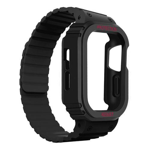 Apple Watch Ultra 49mm KRD-142 Airbag Tasarımlı Kasa Koruyuculu Silikon Kordon