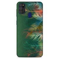 Samsung Galaxy M21 Kılıf Desenli Özel Seri Tüyler (31) TPU Kılıf