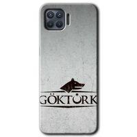 Oppo Reno 4 Lite Kılıf Baskılı Arka Kapak - Göktürk +Tam Ekran Koruyucu